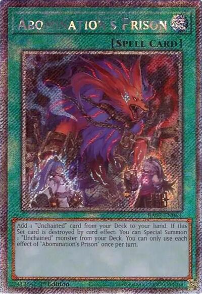 Abomination's Prison (Platinum Secret Rare) (RA02-EN064) [25th Anniversary Rarity Collection II]