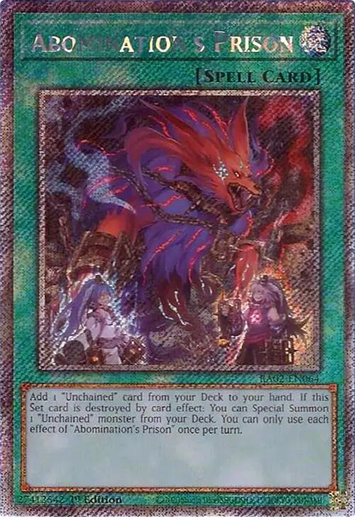 Abomination's Prison (Platinum Secret Rare) (RA02-EN064) [25th Anniversary Rarity Collection II]