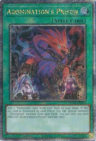Abomination's Prison (Quarter Century Secret Rare) (RA02-EN064) [25th Anniversary Rarity Collection II]