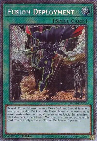 Fusion Deployment (Platinum Secret Rare) (RA02-EN065) [25th Anniversary Rarity Collection II]