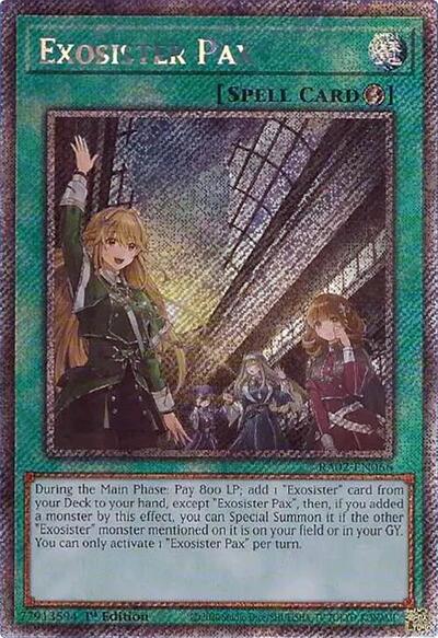 Exosister Pax (Platinum Secret Rare) (RA02-EN066) [25th Anniversary Rarity Collection II]