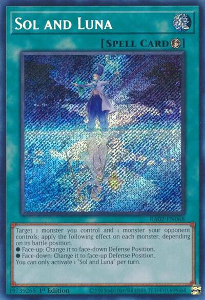 Sol and Luna (Secret Rare) (RA02-EN068) [25th Anniversary Rarity Collection II]