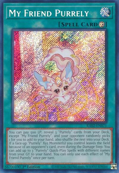 My Friend Purrely (Secret Rare) (RA02-EN071) [25th Anniversary Rarity Collection II]