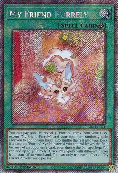 My Friend Purrely (Platinum Secret Rare) (RA02-EN071) [25th Anniversary Rarity Collection II]
