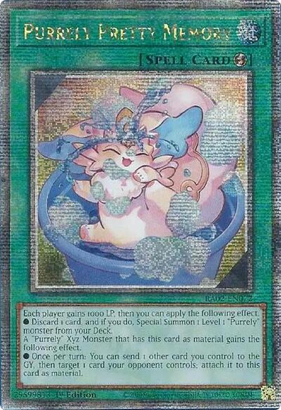 Purrely Pretty Memory (Quarter Century Secret Rare) (RA02-EN072) [25th Anniversary Rarity Collection II]