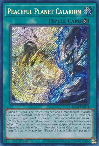 Peaceful Planet Calarium (Secret Rare) (RA02-EN074) [25th Anniversary Rarity Collection II]