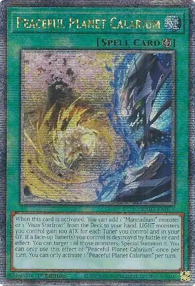 Peaceful Planet Calarium (Quarter Century Secret Rare) (RA02-EN074) [25th Anniversary Rarity Collection II]