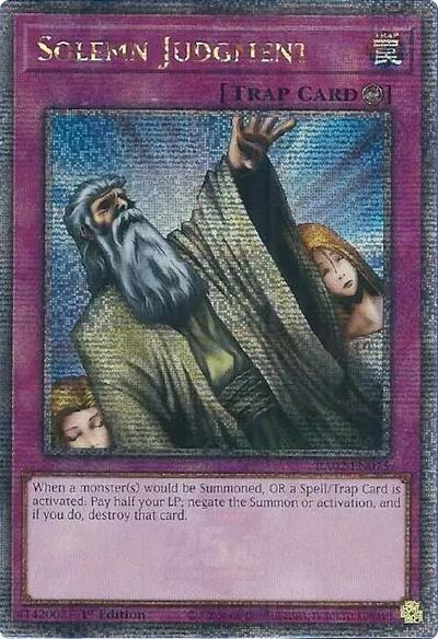Solemn Judgment (Quarter Century Secret Rare) (RA02-EN075) [25th Anniversary Rarity Collection II]