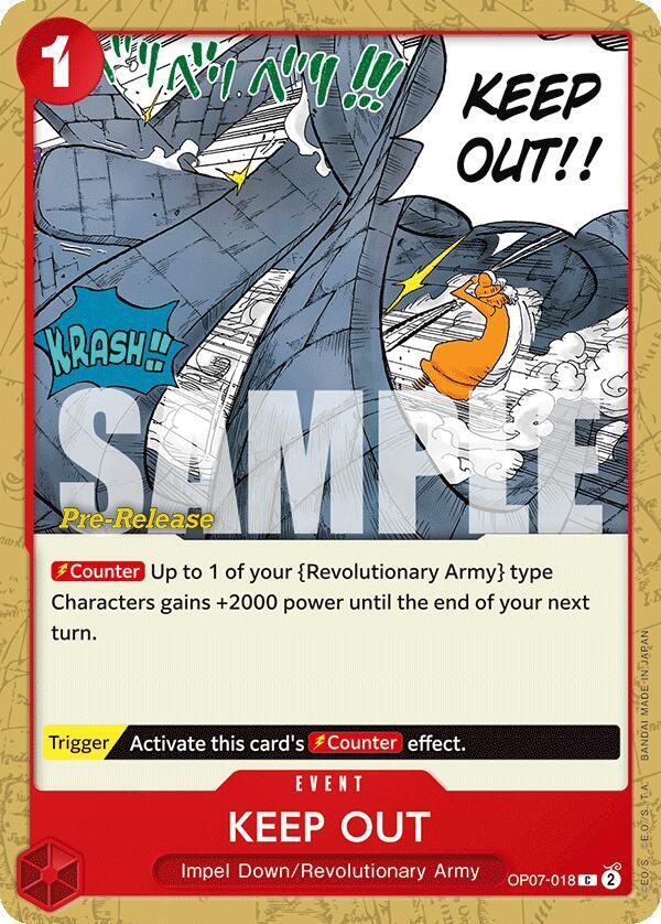 Keep Out (OP07-018) [500 Years in the Future Pre-Release Cards]