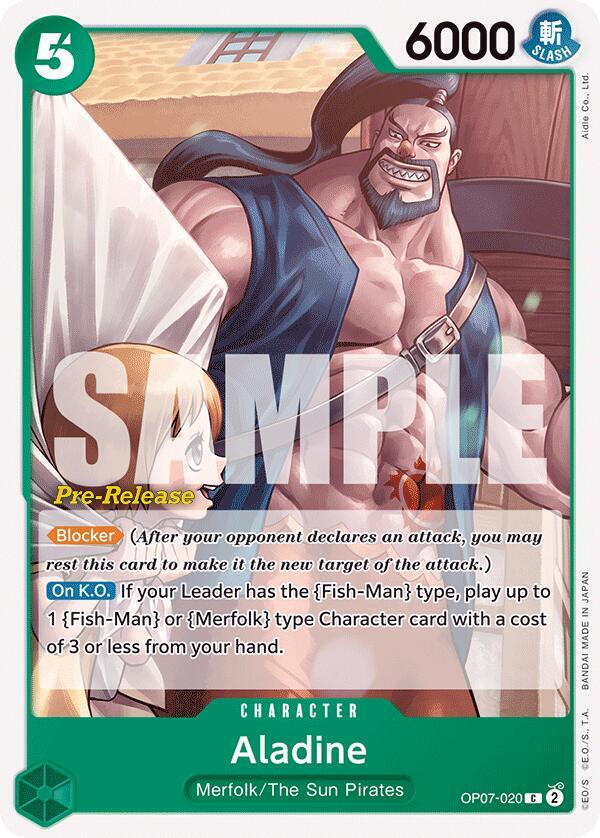 Aladine (OP07-020) [500 Years in the Future Pre-Release Cards]