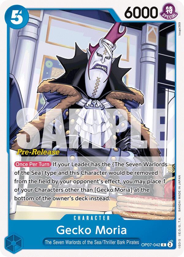 Gecko Moria (042) (OP07-042) [500 Years in the Future Pre-Release Cards]