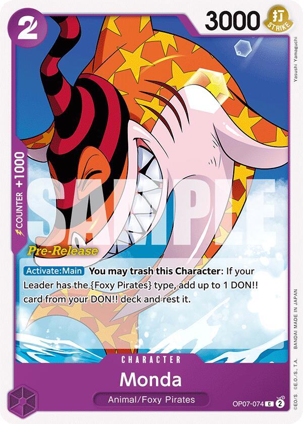 Monda (OP07-074) [500 Years in the Future Pre-Release Cards]