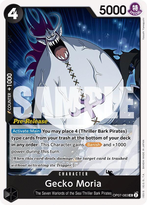 Gecko Moria (083) (OP07-083) [500 Years in the Future Pre-Release Cards]