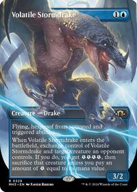Volatile Stormdrake (Borderless) (329) [Modern Horizons 3]