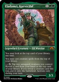 Eladamri, Korvecdal (Foil Etched) (483) [Modern Horizons 3]