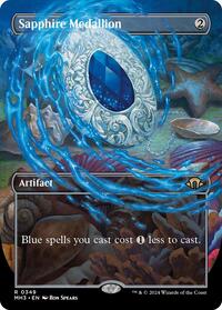 Sapphire Medallion (Borderless) (349) [Modern Horizons 3]