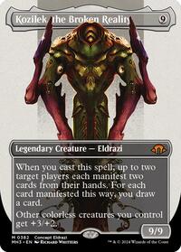Kozilek, the Broken Reality (Borderless) (382) [Modern Horizons 3]