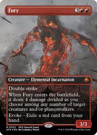 Fury (Borderless) (Textured Foil) (52) [Special Guests]