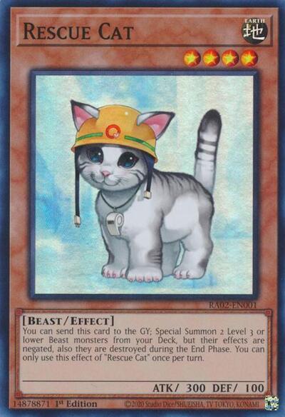 Rescue Cat (RA02-EN001) [25th Anniversary Rarity Collection II]