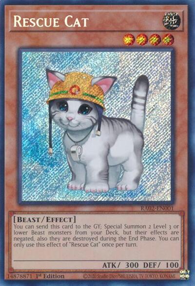 Rescue Cat (Secret Rare) (RA02-EN001) [25th Anniversary Rarity Collection II]