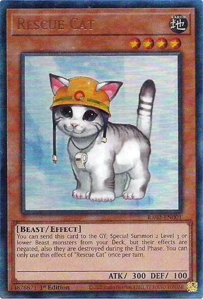 Rescue Cat (PUR) (RA02-EN001) [25th Anniversary Rarity Collection II]