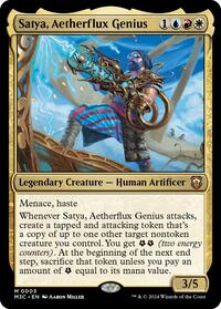 Satya, Aetherflux Genius (3) [Commander: Modern Horizons 3]