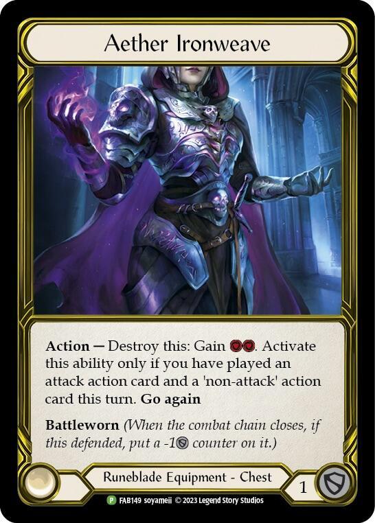 Aether Ironweave (Golden) - FAB149 (FAB149) [Flesh and Blood: Promo Cards]