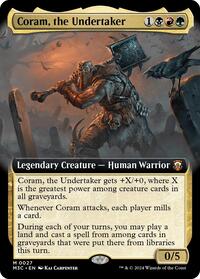 Coram, the Undertaker (Extended Art) (27) [Commander: Modern Horizons 3]