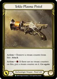 Teklo Plasma Pistol (Golden) - FAB144 (FAB144) [Flesh and Blood: Promo Cards]