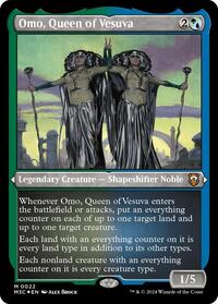 Omo, Queen of Vesuva (Foil Etched) (22) [Commander: Modern Horizons 3]