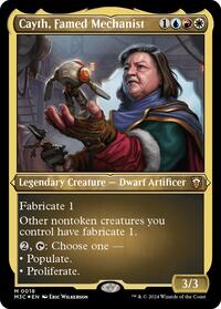 Cayth, Famed Mechanist (Foil Etched) (18) [Commander: Modern Horizons 3]