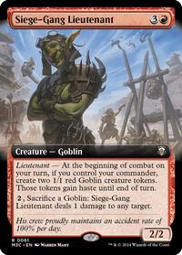 Siege-Gang Lieutenant (Extended Art) (Ripple Foil) (61) [Commander: Modern Horizons 3]