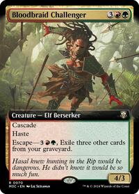 Bloodbraid Challenger (Extended Art) (Ripple Foil) (70) [Commander: Modern Horizons 3]