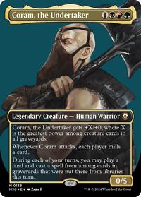 Coram, the Undertaker (Borderless) (Ripple Foil) (138) [Commander: Modern Horizons 3]