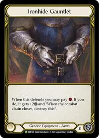Ironhide Gauntlet (Golden) - FAB150 (FAB150) [Flesh and Blood: Promo Cards]