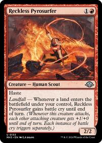 Reckless Pyrosurfer (133) [Modern Horizons 3]