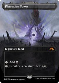 Phyrexian Tower (Borderless) (355) [Modern Horizons 3]