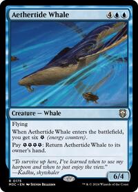Aethertide Whale (Ripple Foil) (175) [Commander: Modern Horizons 3]