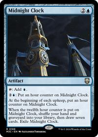 Midnight Clock (Ripple Foil) (189) [Commander: Modern Horizons 3]