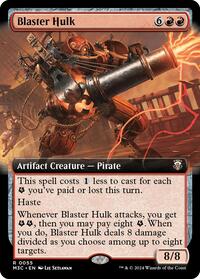 Blaster Hulk (Extended Art) (Ripple Foil) (55) [Commander: Modern Horizons 3]