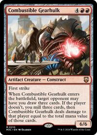 Combustible Gearhulk (Ripple Foil) (210) [Commander: Modern Horizons 3]