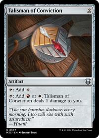 Talisman of Conviction (Ripple Foil) (307) [Commander: Modern Horizons 3]