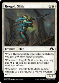 Hexgold Slith (30) [Modern Horizons 3]