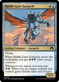 Riddle Gate Gargoyle (201) [Modern Horizons 3]