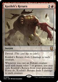 Kozilek's Return (Ripple Foil) (214) [Commander: Modern Horizons 3]