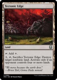 Tectonic Edge (Ripple Foil) (384) [Commander: Modern Horizons 3]