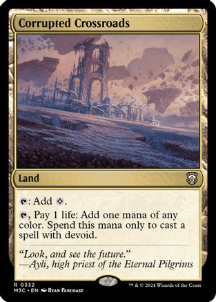 Corrupted Crossroads (Ripple Foil) (M3C-332) - Modern Horizons 3 Commander Foil