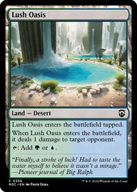 Lush Oasis (Ripple Foil) (356) [Commander: Modern Horizons 3]