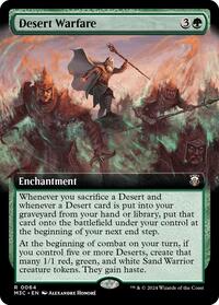 Desert Warfare (Extended Art) (Ripple Foil) (64) [Commander: Modern Horizons 3]