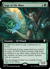 Sage of the Maze (Extended Art) (Ripple Foil) (67) [Commander: Modern Horizons 3]